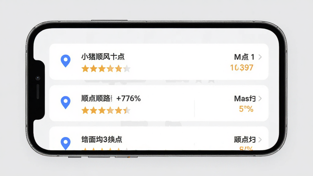 С��˳�糵�����ܶ���ƥ����棬����չʾ�ֻ���Ļ�ϵĶ����б���ÿ��������ʾ����յ��˳·�ٷֱȣ�����Ϊǳ��ɫ���Ű��������룬���Ϊ�����Լ�磬ϸ�ڰ�����λͼ����Ǽ����֣����ʸ��壬�ɾ����޶���Ԫ��
