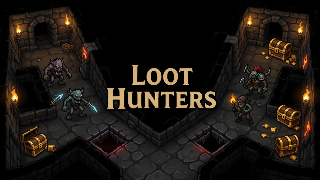 Loot Hunters������γ���������չʾ�����ֲ�·�ڣ�ÿ��·���в�ͬ�Ĺ����뱦�䣬������������ʾ��ǽ�����л��������������Ϊ������ã�����������Loot Hunters����������������ϸ�ڷḻ���ɾ��޶���Ԫ��