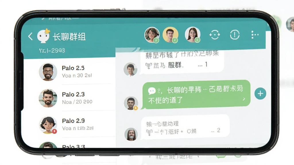 ����Ⱥ��������棬�ֻ���Ļ��ʾȺ��Ա�б���Ⱥ�ĶԻ���������Ⱥ���ƺͳ�Աͷ�񣬽�����ˬ����ƽ����ƣ����廭�ʣ��޶���Ԫ��