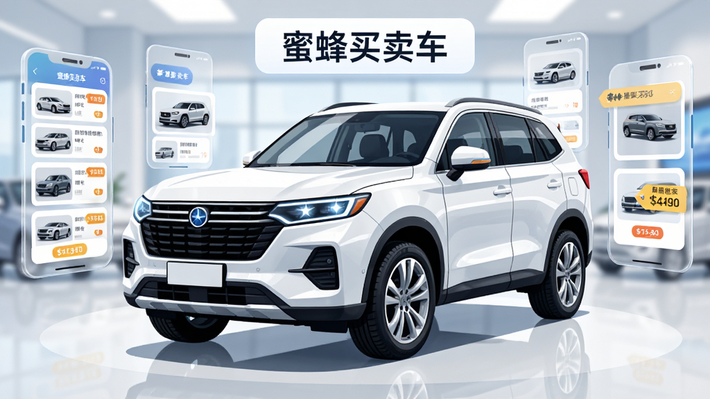 һ����ɫSUV����ͣ��������չ�����룬��������ɾ�����Χ���ư�͸�����ֻ�����ͼ�꣬��������ʾ�����б��ͼ۸��ǩ���Ϸ���