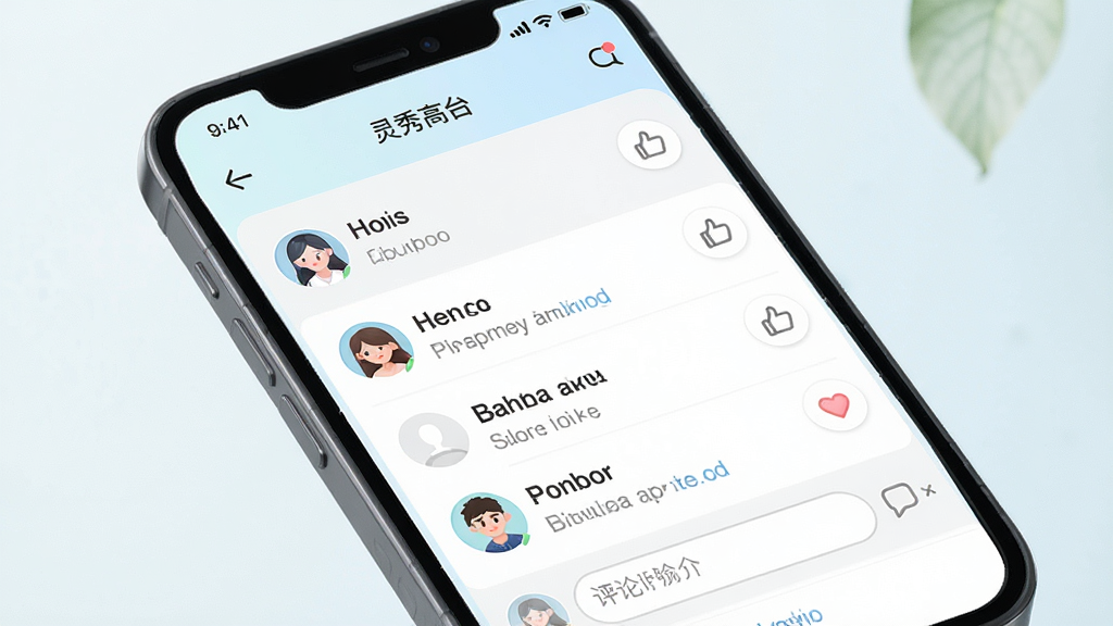 ���������ǡ������̨��Ӧ���ڵ������������棬����Ϊ�ֻ���Ļ��д����Ļ����ʾ�û�ͷ�������б�������������Ű�Ϊ���½ṹ�����Ϊ����ǳɫϵUI��ϸ�ڰ���Բ��ͷ��͵���ͼ�꣬���ʸ��壬�ɾ����޶���Ԫ��