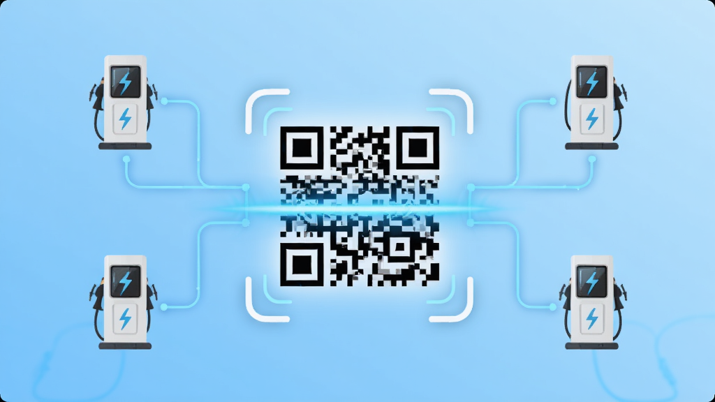 �׵϶�APP�豸�󶨽��棬����������ʾ��ά��ɨ��򣬱���Ϊǳ��ɫ���䣬��Χ���Ƴ��׮ͼ��������ߣ����ֶԳƣ����Ϊ��ƽ���Ƽ��磬ϸ���ϼ��붯̬ɨ���Ч�����������ɾ����޶���Ԫ��