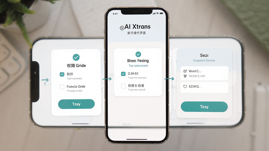 AI Xtrans ���ֲ�������չʾ������Ϊ�ֻ���Ļ��ʾ������ҳ�棬����Ϊ�ֲ�������Ƭ���Ű�ͻ��Ȩ�޿���������ѡ���裬���Ϊ�Ѻ�����ʽ��ƣ�ϸ�ڰ�����ѡ������һ����ť�����ʸ��壬�ɾ����޶���Ԫ��