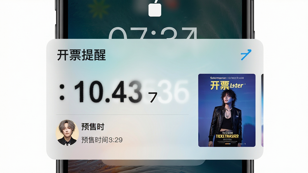 Ticketmaster��Ʊ�������ͽ��棬����Ϊ�ֻ�����֪ͨ���������־��У��Ű�ͻ������ʱ�����������������Ŀ�ִ���ϸ�ڰ���