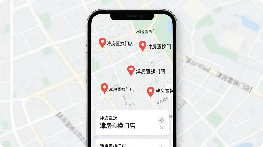 һ���ֻ���ʾ��ͼ���棬��ͼ�ϱ�ע�����ɫ��λͼ�꣬ÿ��ͼ���Ա�ע���û��ŵ��������ֻ��·���ʾ�ŵ��б���Ƭ������Ϊ�ֻ��͵�ͼ���棬����Ϊ�����ֻ�չʾ�����Ϊ���¼�Լ���ϸ�ڰ�����ͼ��·��������λͼ��Ϳ�Ƭ��Ϣ�����ʸ��壬����ɾ����޶���Ԫ��