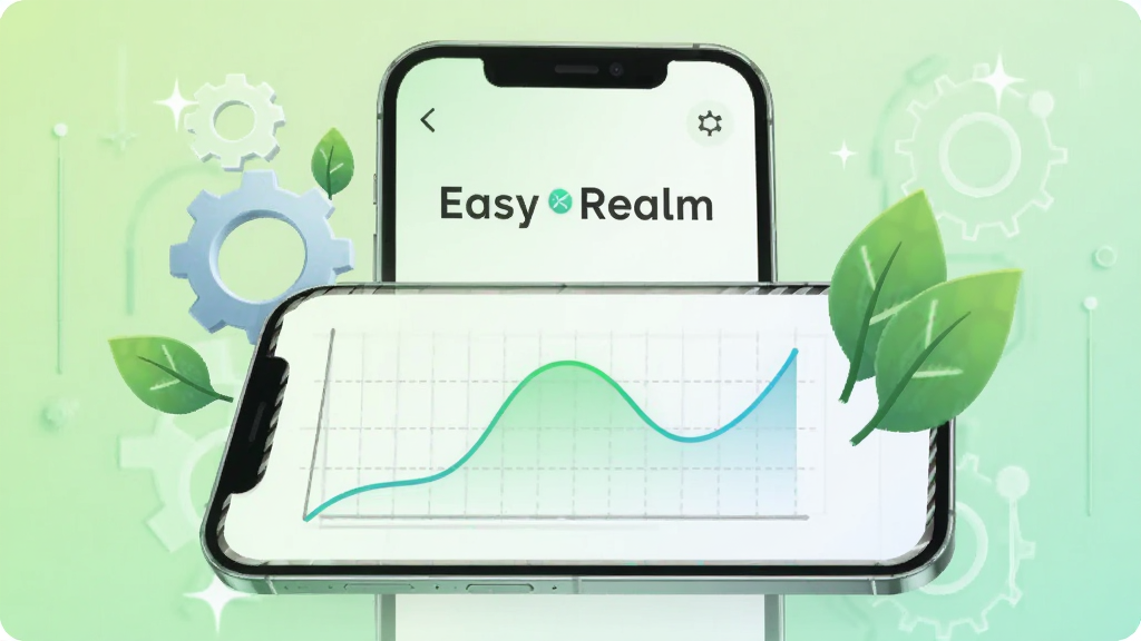 Easy Realm �ȶ����и���ͼ���ֻ���Ļ��ʾ��������������ͼ����Χ�г��ֺ���ҶԪ�������ȶ���ͺģ�����Ϊǳ��ɫ���䣬��Լ�Ƽ���񣬻����д��� Easy Realm ���������ʸɾ����޶���Ԫ��