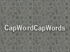 CapWords��д��ĸ��ϵ��ʼ��䷨