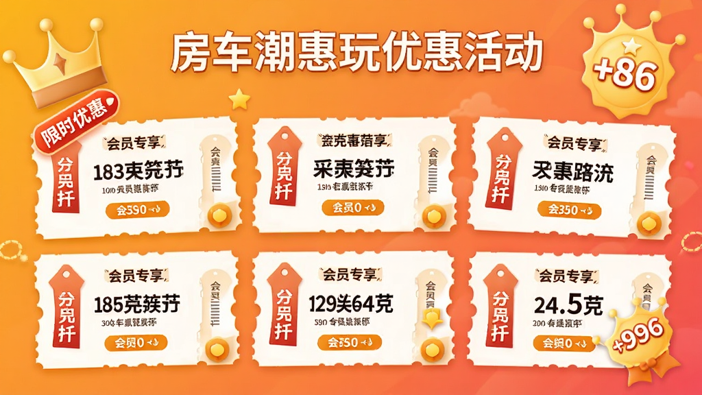 �����������Żݻҳ�棬����չʾ�����Ż�ȯ���ۿ۱�ǩ������Ϊůɫ�����䣬�����ã�ϸ�ڰ�������ʱ�Żݡ�����Աר����������Ԫ�أ������������ɾ����޶���Ԫ��