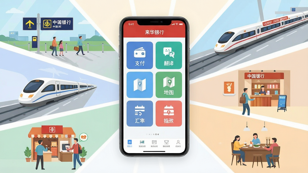 һ��չʾ����ͨAPP���Ĺ��ܵ��ۺϳ���ͼ�������������һ�������ֻ�����Ļ��������ʾ����ͨӦ����ҳ���棬�����а���֧�������롢��ͼ�����ʵ�ͼ��ģ�飬�ֻ���Χ�����Ż������������̳������������������Ԫ�أ����岼�ֲ������ķ���ʽ��ͼ���Ű������죬���Ϊ�ִ���ƽ���Ƽ��磬ϸ�ڴ������й�����Ʒ��Ԫ������ʻ������ʶ������ɾ������޶���װ�Σ�4K�����廭�ʣ�ɫ��������ͣ��ʺ���������վչʾ