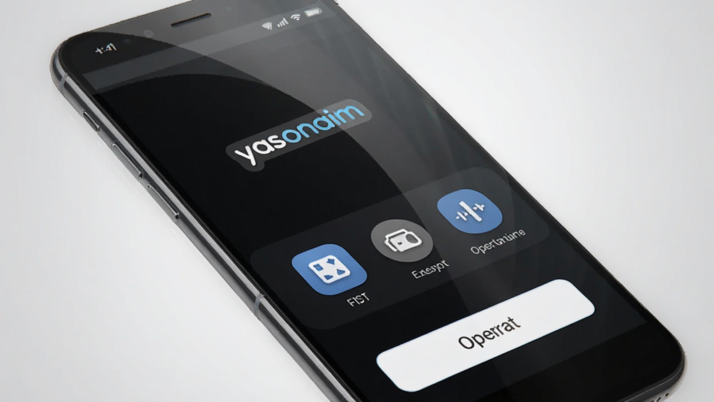 ����Ϊһ�������ֻ�����Ļ����ʾ yasonaim �ļ��Ӧ�ý��棬���ֲ��þ����Ű棬�Ϸ����������ơ�yasonaim���������·��ǹ���ͼ���������ť�����Ϊ�ִ���ƽ���Ƽ��磬ϸ������Ļ������΢�����ʸУ�����Ϊǳ��ɫ���䣬���������ɾ����޶���Ԫ��