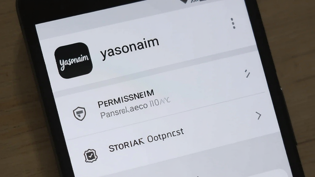 ����Ϊһ����׿�ֻ���Ļ��ʾ yasonaim ��Ӧ����Ϣҳ�棬����Ϊ���½ṹ���Ϸ��ǡ�yasonaim��ͼ�������ƣ��·���Ȩ�޹�����洢ռ��ѡ����Ϊϵͳ���ý�����ϸ���ϰ�ť���������ֿɶ�������Ϊǳ��ɫ�����ʸɾ����޶���Ԫ��