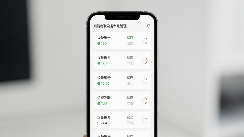 ���������豸̨�˹������棬����Ϊ�ֻ���Ļ��ʾ�豸�б������鿨Ƭ������Ϊ��Ƭʽ��ֱ���У����Ϊ�������ŷ磬ϸ�����豸�����״̬��ʶ�������������ɾ����޶���Ԫ��