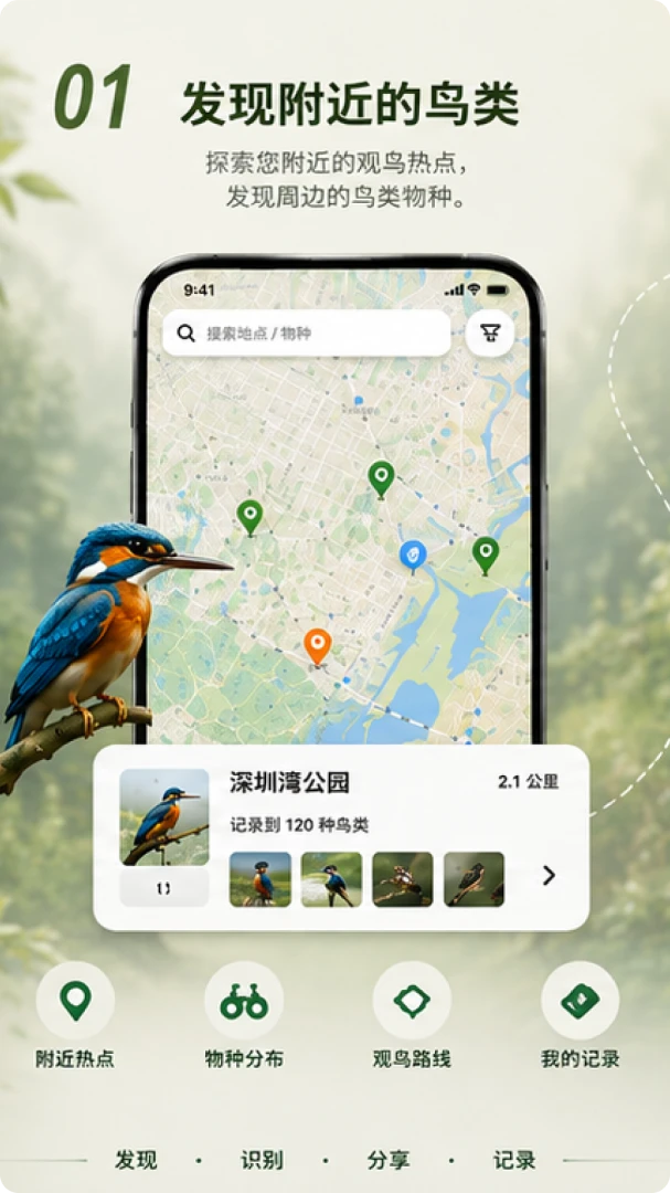��������Go Birding1.7.0 ����ʶ���¼