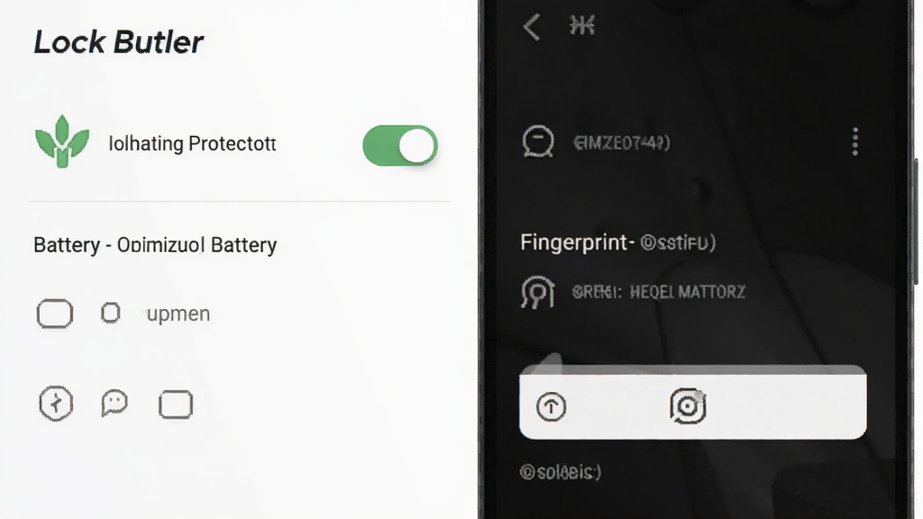 һ���ֻ���Ļ��ͼ��������ʾ Lock Butler �����ý��棬������ж�ر������ء�����Ż�ѡ���ָ��������ڣ�����Ϊ��ɫ������࣬ϸ�����������ʸɾ���ͼ�б�עӢ�� 