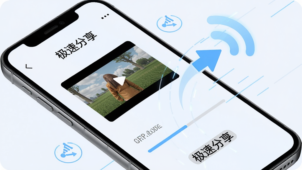 �ӷ������ٷ������ܽ��棬�ֻ���Ļ��ʾһ����Ƶ�ļ�����ͨ�������ź����ⷢ�ͣ���Χ���ٶ�����������ͼ�꣬����Ϊ�ֻ��ͷ�����ͷ�����ֶԽ��߹�ͼ�����Ƽ���ǳɫϵ��ϸ�ڰ�����Ƶ����ͼ���������͡����ٷ����������������������ɾ����޶���Ԫ��