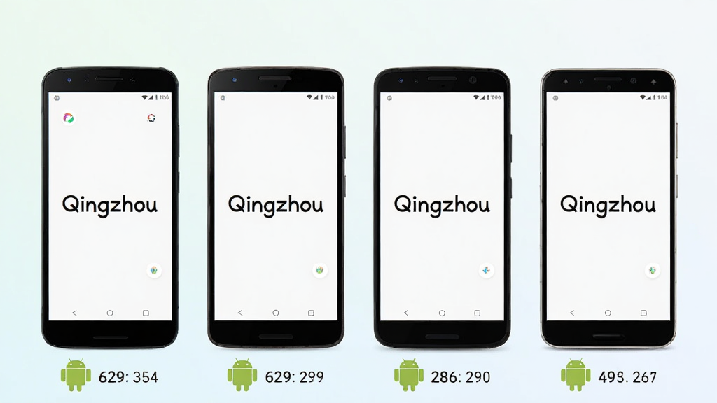 �ಿ��ͬƷ�Ƶİ�׿�ֻ�����չʾ��ÿ���ֻ���Ļ�϶�������QingzhouӦ�ã�����ͳһΪ������ֻ��·��а�׿������ͼ��Ͱ汾�ű�ʶ������Ϊǳɫ���䣬���廭�洫��������ȶ��ĸо���ͼƬ���ֻ���Ļ��ʾ���֡�Qingzhou�������������ɾ����Ű����룬�޶���Ԫ��
