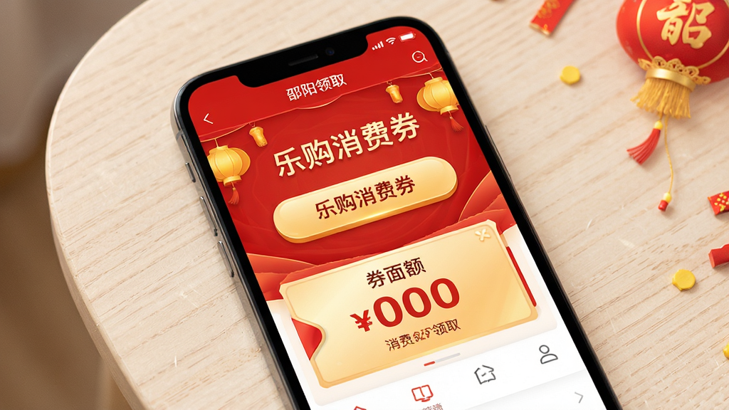 һ��չʾ�ҵ�����APP����ȯ��ȡҳ���ͼƬ���ֻ���Ļ������ʾ���ֹ�����ȯ����ȡ��ť��ȯ���ҳ����ɫ�Ժ��Ϊ���������н��շ�Χװ��Ԫ�أ��ֻ�������ǳɫ�����ϣ����ϲ�����죬ϸ�����������ʸɾ����޶���Ԫ��