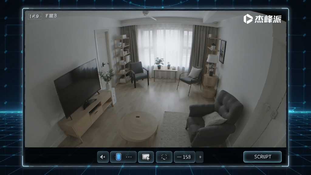 һ�������ļ�ػ���ռ�ݻ������壬��������ʾ�����������ڳ����������·���һ���������л���ť�ͽ�ͼ��ť���������Ͻ��нܷ��ɵı�־������������ɫ�ĿƼ����������岼��Ϊ���������ͼ�����Ϊдʵ�Ƽ��磬ϸ���ϻ����Ե����΢�Ĺ���Ч���������������ɾ����޶���Ԫ��
