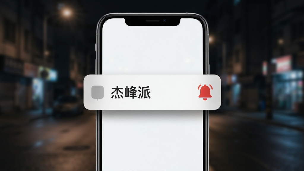 һ���ֻ���Ļ������Ļ���뵯��һ������֪ͨ��Ƭ����Ƭ��д�Žܷ��ɣ���Ƭ�Ա���һ����ɫ��С����ͼ�꣬�ֻ�������ģ����ҹ���ֵ����������岼��Ϊ�ֻ�������д�����Ϊдʵ��Ⱦ��ϸ����֪ͨ��Ƭ����΢��ͶӰ���ֻ���Ե�з��⣬�����������ɾ����޶���Ԫ��