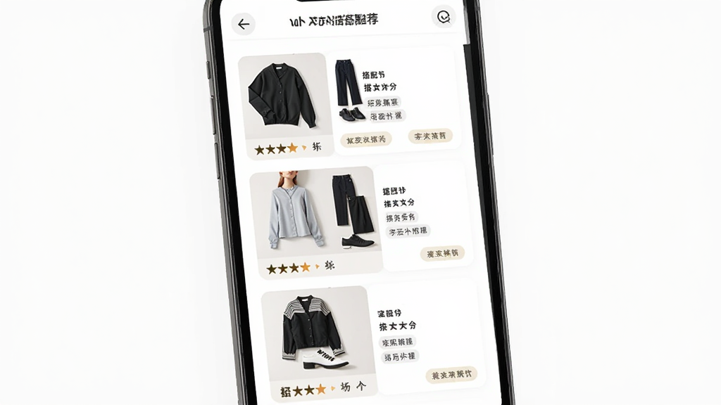 ��С��AI����ʦAI�����Ƽ����棬����Ϊ�ֻ���Ļչʾ���״������Ƭ������Ϊ�����������Ŵ��俨Ƭ��ÿ�ſ�Ƭ����������װЬ�����ͼ�����Ϊʱ�м�Լ��ϸ�ڰ����������ֺͳ��ϱ�ǩ�����ʸ���ɾ��޶���Ԫ��