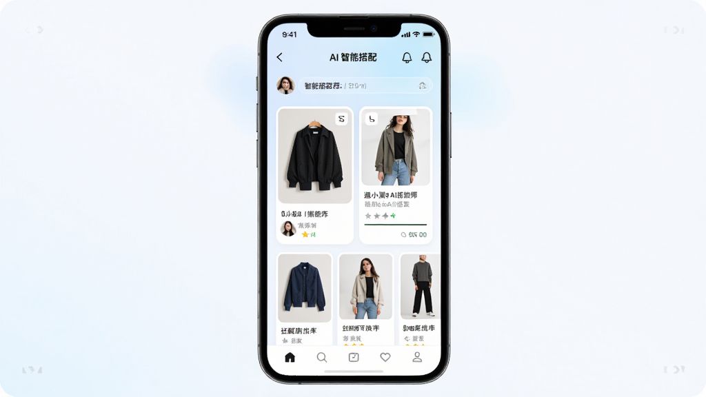 ��С��AI����ʦ��������ȫòչʾ������Ϊһ�������ֻ���Ļ����Ļ����ʾAI���ܴ����Ƽ�ҳ�棬��������ͼƬ�ʹ��䷽����Ƭ������Ϊ����չʾ�ֻ����棬����Ϊǳɫ��Լ���ϸ�ڰ�����͵Ľ���ɫ����������ͼ��������Ű棬���ʸ���ɾ��޶���Ԫ��
