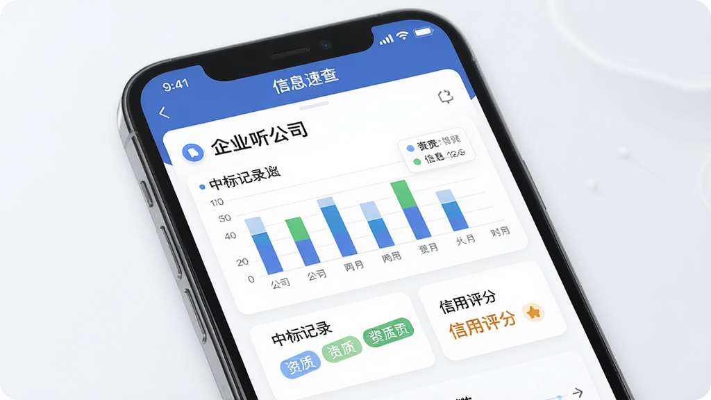 �����б���ҵ��Ϣ�ٲ���棬�ֻ���Ļ��ʾ��ҵ������Ƭ������Ϊ��˾�������б��¼ͼ��������Ϊ���½ṹ���Ű���������Ϊ���ݿ��ӻ����ϸ�ڰ�������ͼ�����ʱ�ǩ���������֣����ʸ��壬�ɾ����޶���Ԫ��