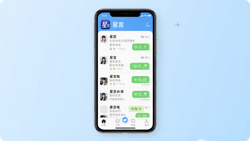 һ��չʾ����App��������ֻ�����ͼ�������������ֻ���Ļ����Ļ����ʾ���������б����棬����������Logo�����ƣ��ײ��е�����������Ϊǳ��ɫ���䣬������¼�Լ��ϸ�����������ʸɾ����޶���Ԫ��