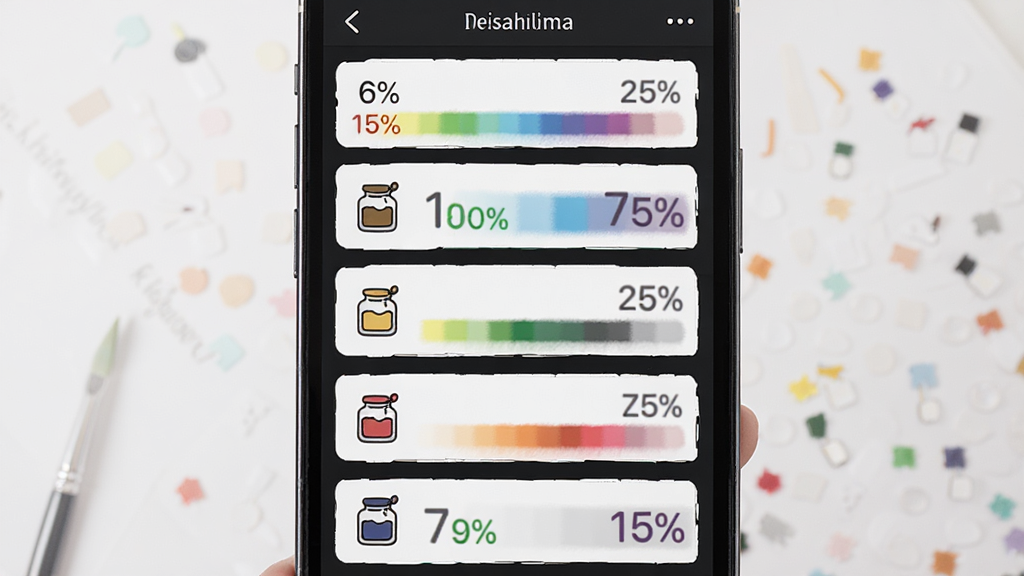 ģɫ�е�ɫ�䷽�ο����棬����Ϊ�ֻ���Ļ����ʾ��ɫ�����б�����ƿͼ�꣬����Ϊ��������б��Ű棬���Ϊרҵ����Ӧ�÷��ϸ�ڰ����ٷֱ���������ɫ�����������ʸ��壬�ɾ����޶���Ԫ��