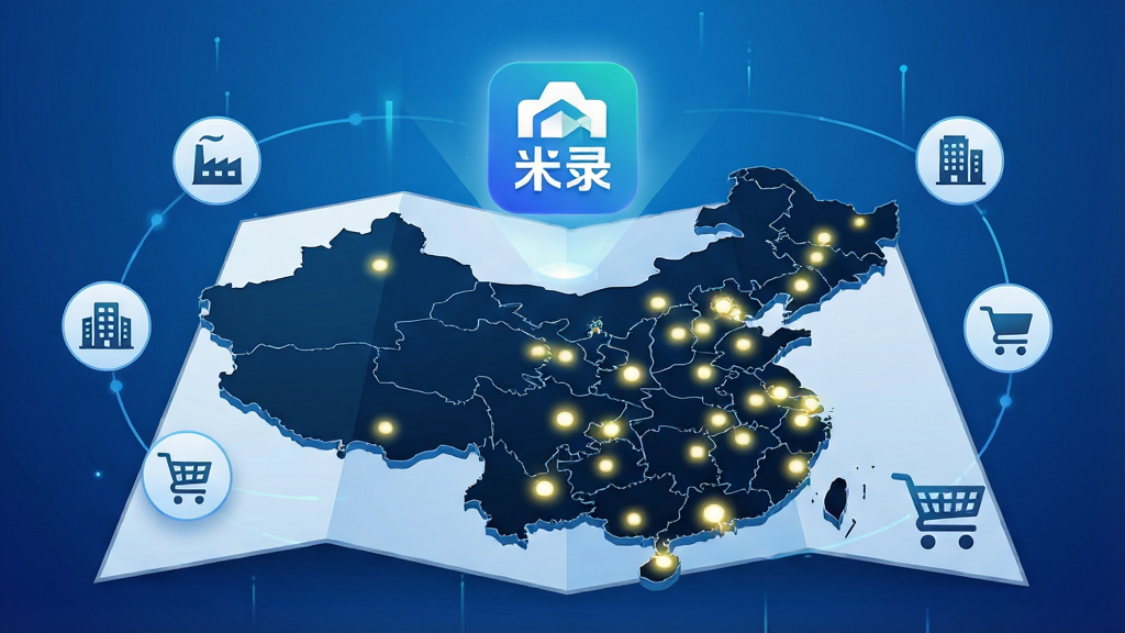 һ��չʾ��ҵ��¼APP���ݸ��Ƿ�Χ��ʾ��ͼ������������չ�����й���ͼ����ͼ���ܲ��Ŵ�����ҵ�Ĺ�㣬��ͼ�Ϸ���������ҵ��¼������ͼ�꣬��Χ��������ҵͼ���繤����д��¥�����ﳵ�������ǿƼ��е���ɫ���䣬�������רҵ��ϸ�ڷḻ�����ʸ��壬�ɾ��޶���Ԫ��