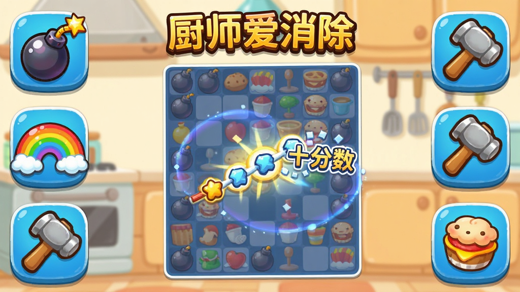��ͨ����������Ϸ����չʾ���棬��������ը�����ʺ硢���ӵȵ���ͼ��Χ����