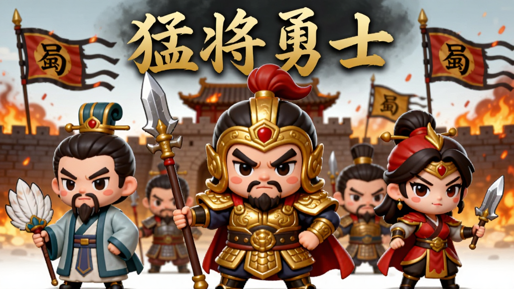 ��������ΪһȺQ�������佫��ɫ����վ����������һλ������ɫ���׵��ͽ��ֳֳ�ǹ����������ֱ��������ڽ��ľ�ʦ�ͺ���Ů����������ȼ�յĹų�ǽ��Ʈ��������ģ����ֲ��ú���ȫ����ͼ���Ϸ����״��ý�ɫ�鷨����д�š��ͽ���ʿ����������Ϊ��ϵQ�濨�Ʋ廭�磬ϸ�ڰ��������������������⡢�������壬����Ϊ2K���壬����ɾ����޶���Ԫ��