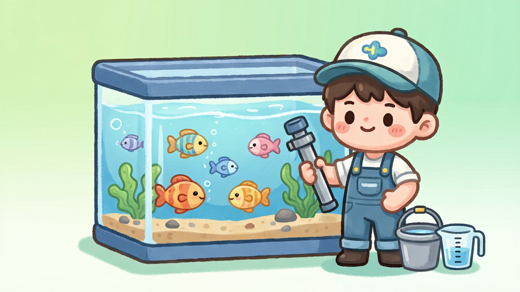 ����������һ����ͨ����ˮ���䣬����ˮ���峺��������ɫС���ζ�������վ��һλ������װ���ֳֻ�ˮ�ܵĿɰ���ˮʦ��ɫ���Ա߷���ˮͰ������������Ϊǳ��ɫ���䣬����������������Ĳ廭��񣬹�ͼ������ɫ����ͣ����ʸɾ��������޶���Ԫ�أ������д��С����ˮʦ������