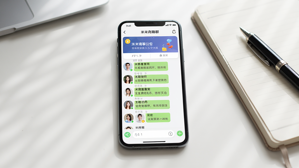һ���ֻ�չʾ��������Ⱥ��������棬��Ļ�пɼ�Ⱥ�������������Աͷ�����Ϣ�б����ֻ������ڰ칫�����ϣ��Ա��бʼǱ��ͱʣ����������͵���Ȼ�⣬���־��У���������Լ��ϸ�������������������ɾ�����