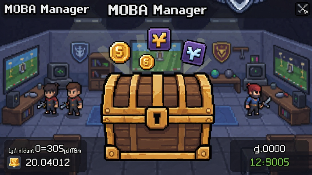 һ��MOBA Manager���������������ͼƬ���������뵯��һ��ľ�ʷ���䣬�����Ϸ�Ʈ����Һ;���ֵͼ�꣬���������ط���ս��ѵ���ң������д���