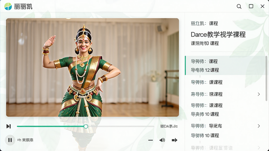 ���￭�������赸��ѧ��Ƶ���Ž��棬����չʾһλ��������ʾ��ӡ���趯������Ļ�·��н������Ϳγ��½��б������ֲ������ҷ�����ƣ�����������£�ϸ���Ͽɼ��γ̱���͵�ʦ��Ϣ�����ʸ��壬����ɾ�����