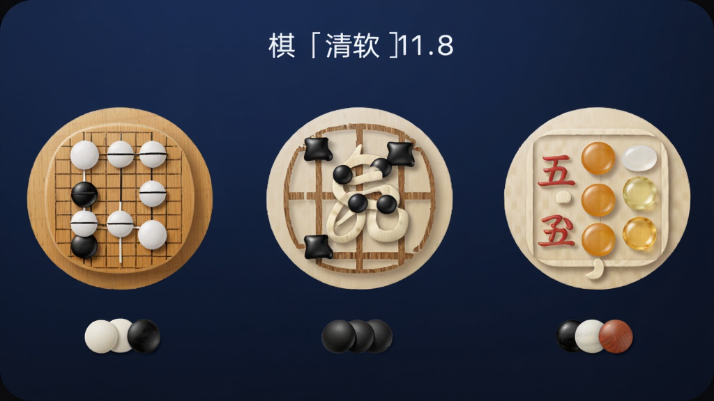 ����ΪΪ���������11.8�Ķ�����ѡ����棬�����в���չʾΧ�塢���塢����������Բ��ͼ�꣬ÿ��ͼ���·����ж�Ӧ������ʵ��Сͼ������Ϊ����ɫ���䣬���ֲ��ú������й�ͼ�����Ϊ��Լ�ִ��磬ϸ����ͼ���ԵԲ��ɫ�ʶԱ����������ʸ���ɾ��޶���Ԫ��