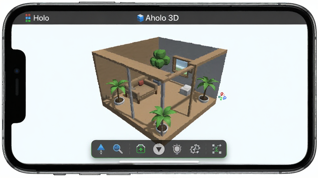 Aholo 3D ���ֻ��ϵ����л��棬չʾһ����õ�3D��������������������ײ��й�������������ʾ��������