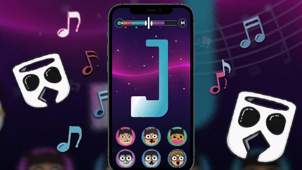 �����������һ�������ֻ����ֻ���Ļ��ʾ�������Alone marshmello���ư����Ϸ���棬��Ļ���ж����ͨ��ɫͷ�������ڵײ������������ֽ��Ľ�����������Ϊ����ɫ������Ϸ�ɫ�޺��Ч���ֻ���ΧƯ��������ͼ���Marshmello��־�Եİ�ɫͷ��ͼ����������Ϊ��ƽ�����ֲ廭��ɫ�����޶Ա�ǿ�ң����������ɾ��޶���Ԫ��