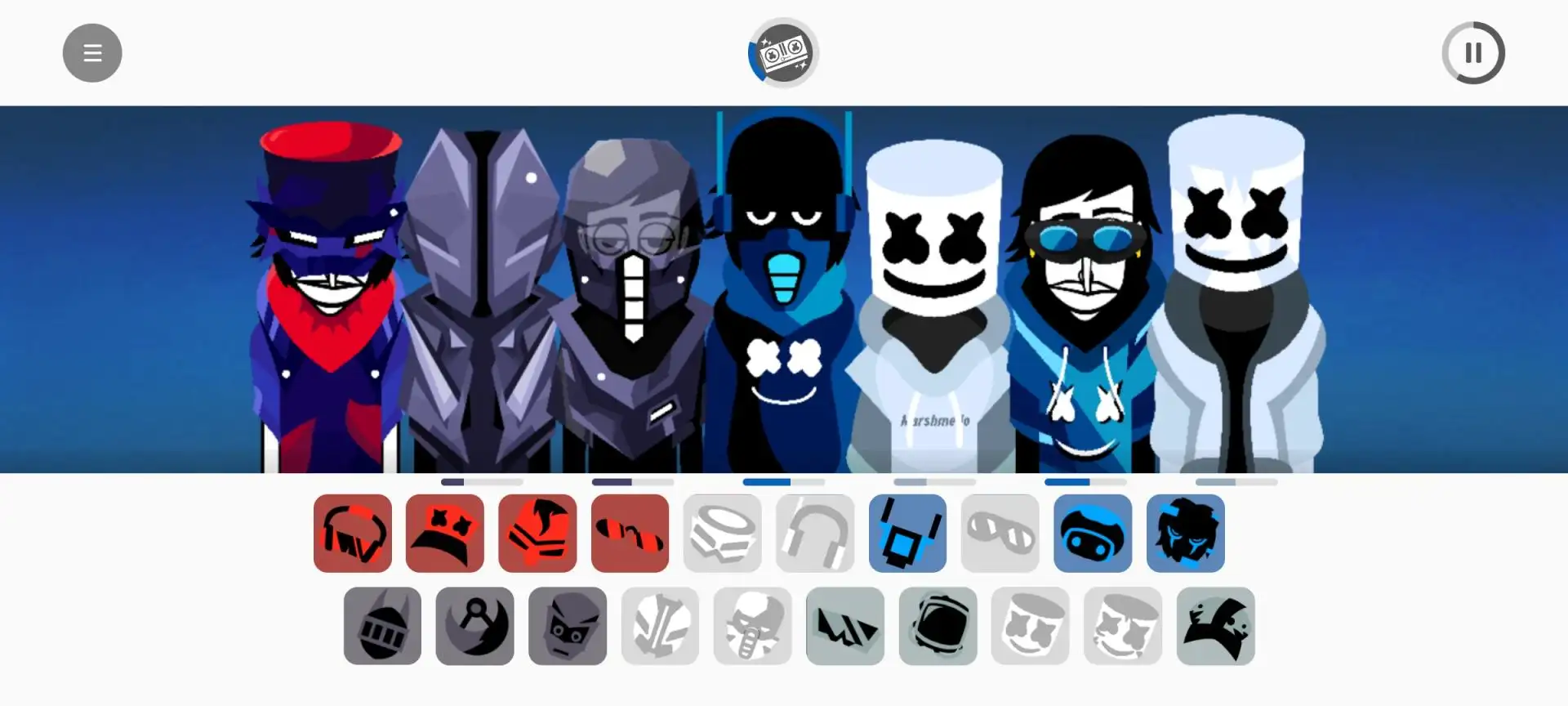 �������Alone marshmello���ư�Incredibox Alone Marshmello Remastered0.5.7 ���ֽ��ഴ��