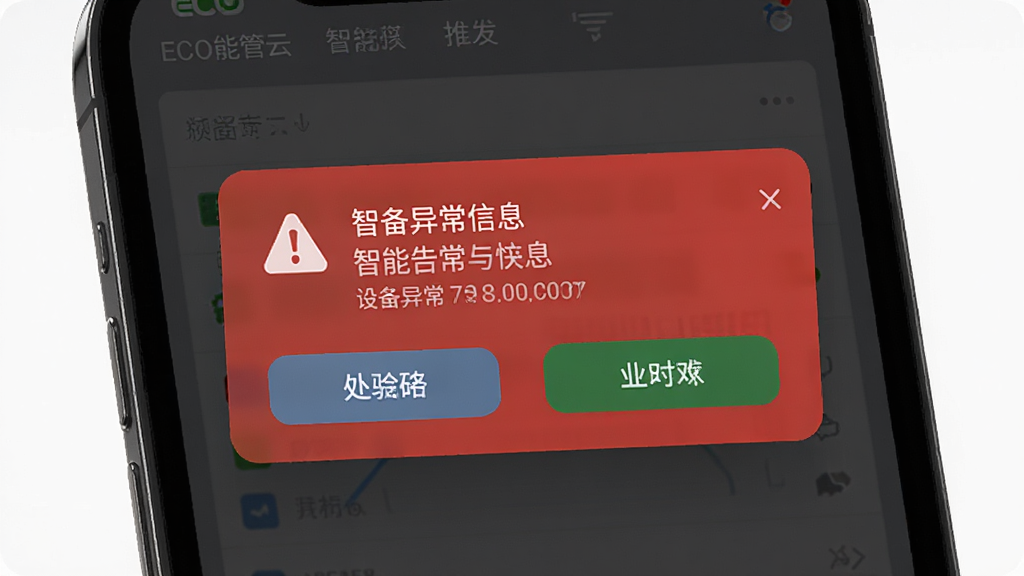 ECO�ܹ������ܸ澯���ͽ��棬�ֻ���Ļ������ɫ�澯֪ͨ��Ƭ����ʾ�豸�쳣��Ϣ�봦����ť������Ϊ���ɫ����������Ϊ�澯���������ּ�����ˣ���ƽ�����ϸ��������4K���ʣ��޶���װ��Ԫ��