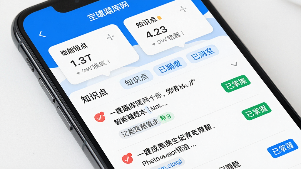 һ����������ܴ��Ȿ���ܽ��棬����Ϊ�ֻ���Ļ��д����Ļ��չʾ�����б���֪ʶ���ǩ������Ϊ����ͳ�ƿ�Ƭ�·�Ϊ������Ŀ�б����Ű��η��������Ϊ��ˬ������Ӧ����ƣ�ϸ�ڰ�����ɫ�����ǡ���ɫ�����ձ�ʶ����ɫ֪ʶ���ǩ�����������ɾ��޶���Ԫ��
