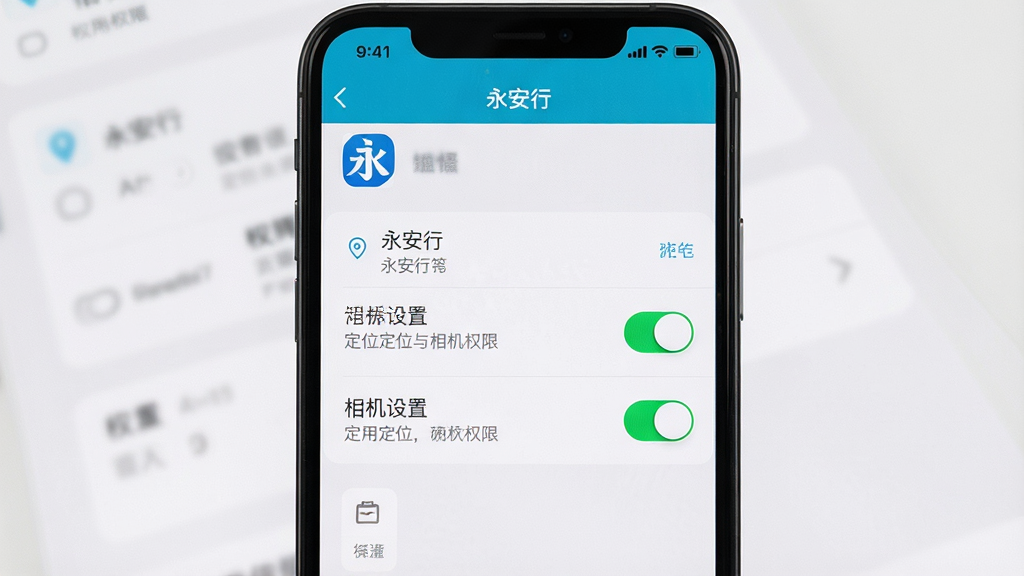 һ��չʾ�ֻ�Ӧ��Ȩ�����ý���Ľ�ͼ����棬��������ʾ�������С�Ӧ�õĶ�λ�����Ȩ�޿��أ�����Ϊ�ֻ���Ļλ�ڻ������룬����Ϊǳɫ���ý��棬���Ϊ��ʵUIչʾ��ϸ�ڰ���Ȩ�޿��ء�����˵����ͼ����ɫ�����������ɾ����޶���Ԫ��