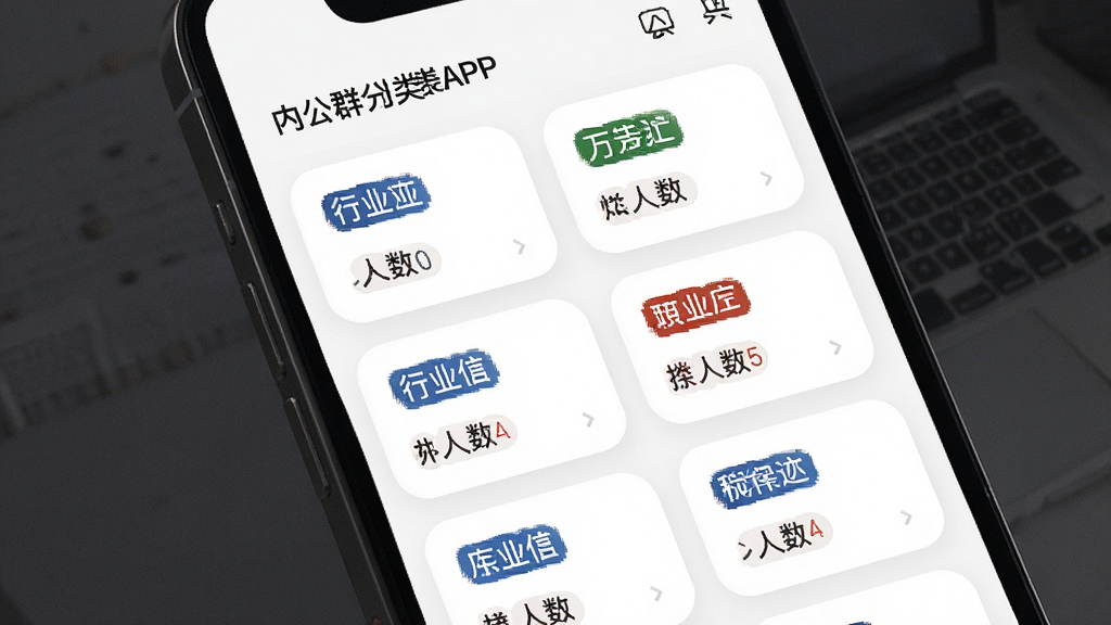 ΢��ȺAPP����Ⱥ�����б����棬����չʾ�ֻ���Ļ�������������Ⱥ��Ƭ����Ƭ�ϱ�ע��ҵ��ǩ������������Ϊ��ɫ���Ű�����������Լ����ϸ�ھ��£������������޶���Ԫ��