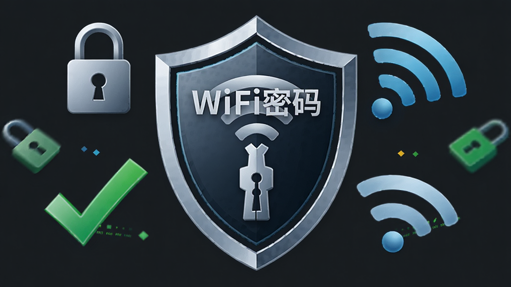 һ�Ÿ����ͼ������������һ��������״��ͼ�꣬������ӡ�С�WiFi����Կ�ס�������������Χ������������ѡ��Ǻ�WiFi�źŲ��ƣ�����Ϊ���ɫ�����Ƽ���ǿ��ϸ�ھ��£����ʸɾ����޶���Ԫ�أ����ﰲȫ�������