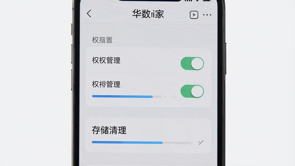 �ֻ���Ļ��ʾ������i�ҡ�Ӧ������ҳ�棬����Ϊ�����б�����Ȩ�޹�����洢����ѡ��Ű����������Ϊ����ǳ���ʸУ�ϸ�ڰ������ذ�ť������������ʸ��壬����ɾ����޶���Ԫ��