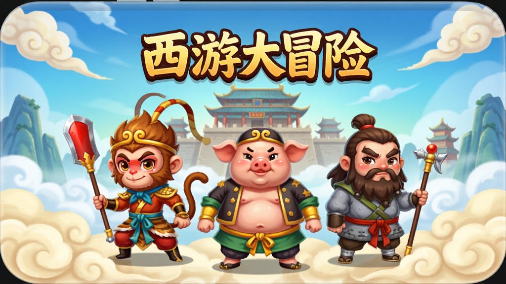 ��������չʾһ����Ϊ���δ�ð�յ��ֻ���Ϸ�����棬����Ϊ����ա����˽䡢ɳɮ������ͨ��ɫվ���ƶˣ����ֲ������½ṹ���Ϸ�Ϊ��Ϸ���⡰���δ�ð�ա����·�Ϊ������ɫ����վ�����Ű���жԳƣ����ΪQ�濨ͨ�й��磬ϸ�ڰ�����ɫ�ֳ��������������ơ�Զ�������������������������������ɾ����࣬�޶���Ԫ��