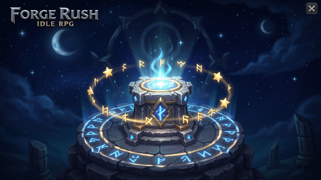 Forge Rush - Idle RPG ת��ϵͳ���棬����������һ�������������̳����Χ���������Ǻͷ��ģ�����������ɫ��ҹ�գ������ã����ʸ��壬�ɾ����޶���Ԫ��