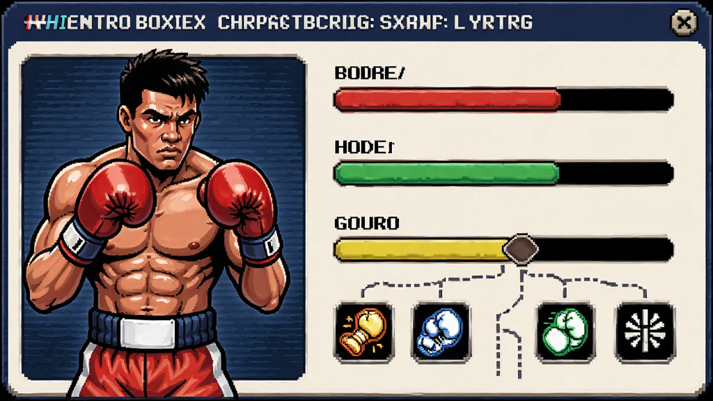 Newtro Boxing��ɫ���ɽ��棬����Ϊȭ����������뼼����������Ϊ����ɫ�����Ҳ���ֵ�����Ű��������������Ϊ�����˶��磬ϸ�ڰ������������ٶ�����������������ͼ�꣬���ʸ���ɾ����޶���Ԫ��