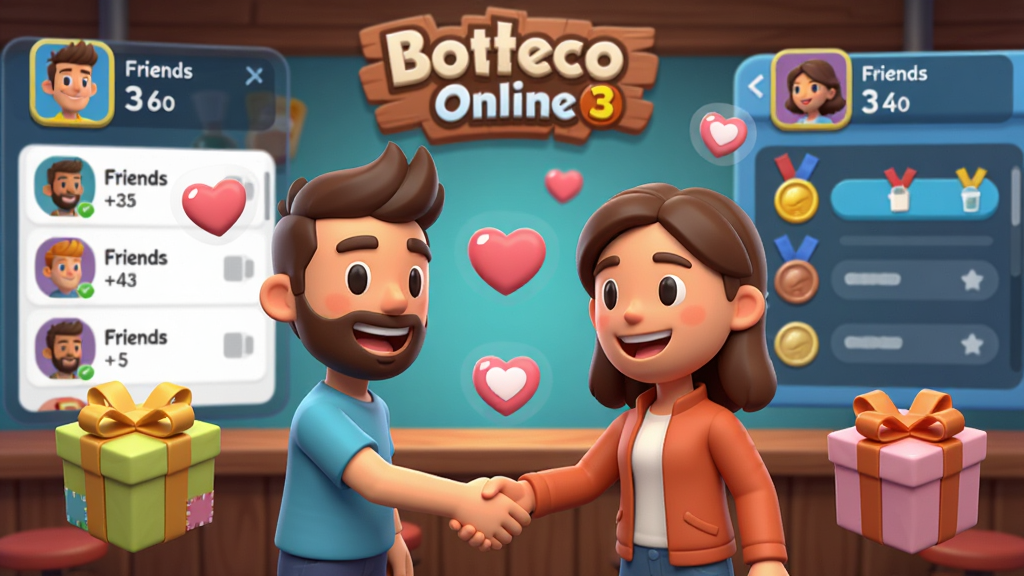 ����չ��Boteco Online 3D�Ķ��˻�����������������λ��ͨ��ɫ�ھư������֣���ΧƯ��������кͰ���ͼ�꣬������ʾ�����б������а���棬����Ϊ�Գƹ�ͼ���Ű�����������ֱ������ͷ��͵ȼ���Ϣ�����Ϊ���õ�ŷ����ͨ3D���ϸ�ڰ�����ɫ����Ц�ݡ������˿�������а����ͭ�Ʊ�ʶ������Ϊ���壬�ɾ��޶���Ԫ��