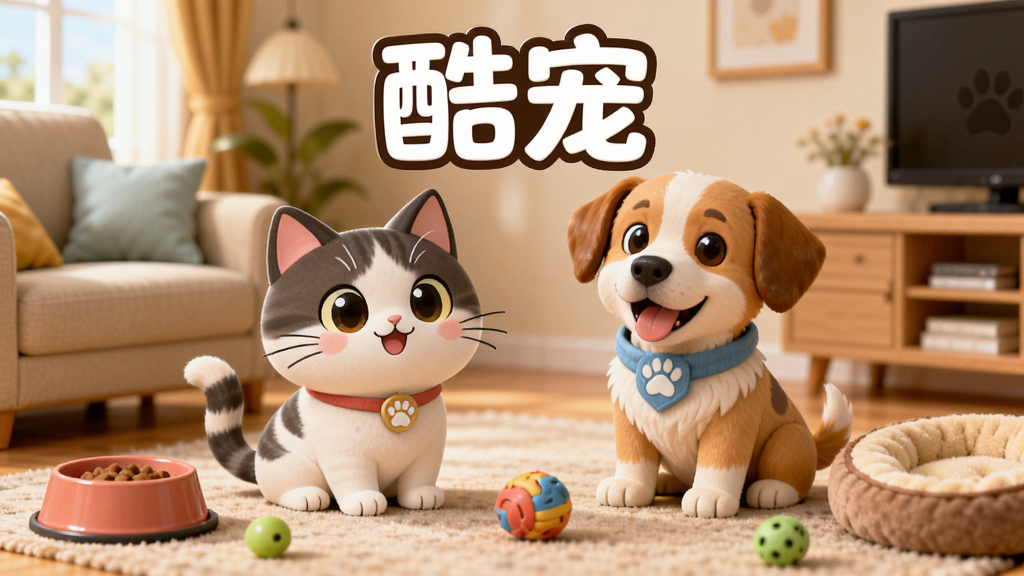 һֻ�ɰ��Ŀ�ͨ����è�ͳ��ﹷ���������Ŀ�����̺�ϣ���Χ�ڷ���ʳ�衢������С�ѣ���������ܰ�ļҾӻ��������������Ϸ�����Ŀ�����֡���衱��������Ϊ3D��ͨ��Ⱦ��ɫ����ů������ϸ�ڷḻ�����ʸ��壬�ɾ��޶���Ԫ��